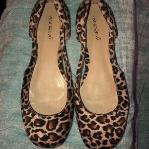 flats animal print andrea